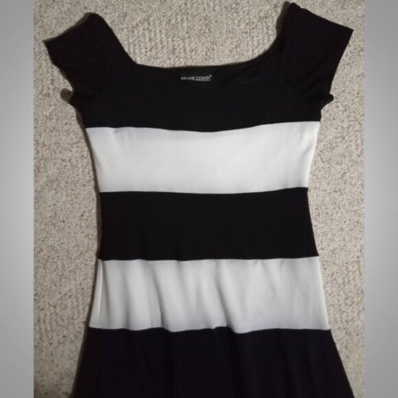 Frank Lyman Design striped dress women's size  4 - Picture 2 of 5